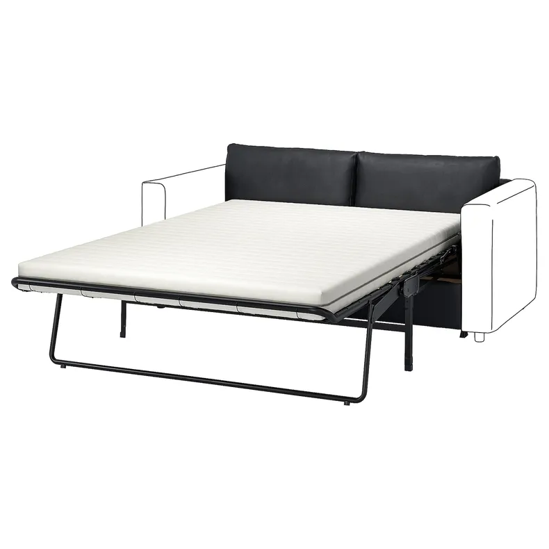 IKEA VIMLE ВІМЛЕ, секція 2-місного дивана-ліжка, Гранн / Бомстад чорний 595.621.21 фото №1