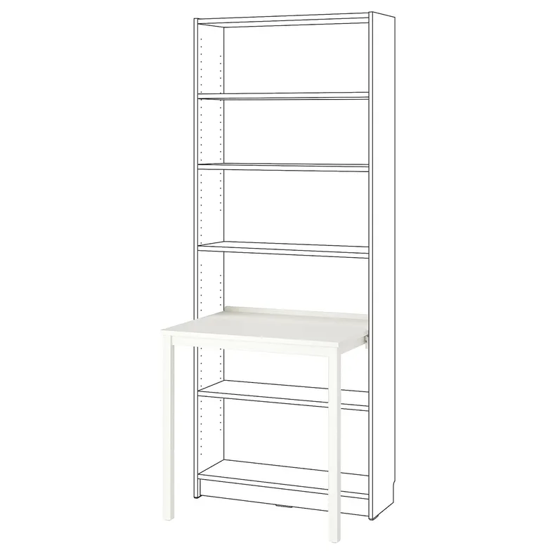 IKEA BILLY БІЛЛІ, письмовий стіл, білий, 76x60 см 805.332.78 фото №1