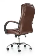 Крісло комп'ютерне офісне обертове HALMAR RELAX коричневий, екошкіра фото thumb №3