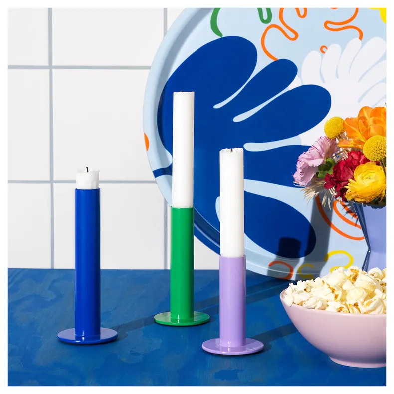 IKEA TUVKORNELL ТУВКОРНЕЛЛ, набір підсвічників, 3 шт, різні кольори 205.566.25 фото №2