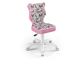 BRW Дитячий стілець для парти метелики розмір 4 OBR_PETIT_BIALY_ROZM.4_STORIA_31 фото
