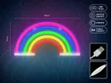 BRW Дитячий неоновий настінний світильник Rainbow LED мікс кольорів 093799 фото thumb №3