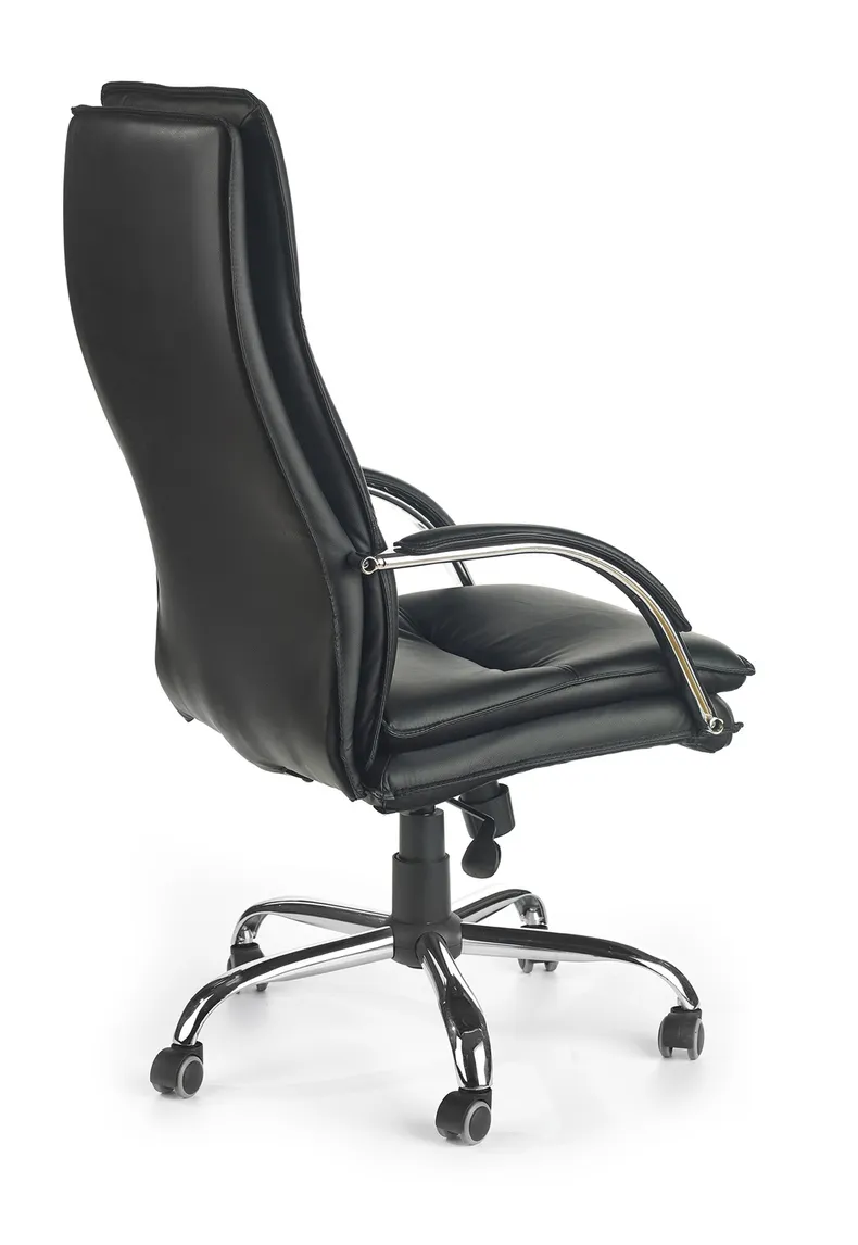 Крісло офісне обертове HALMAR STANLEY чорний, екошкіра фото №2