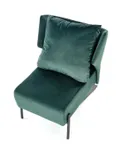 Кресло мягкое HALMAR Victus темно-зеленый/черный фото thumb №3