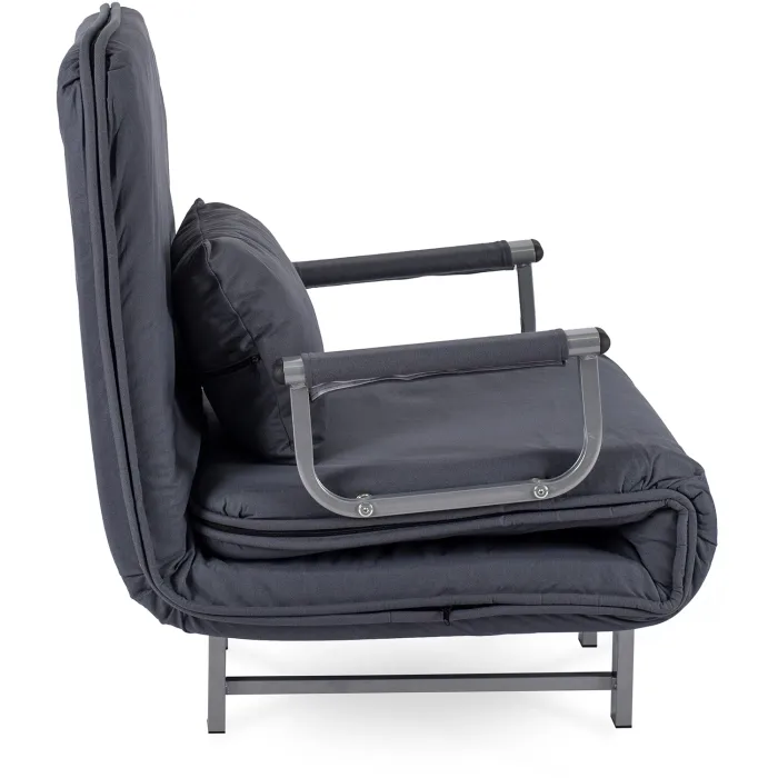 Кресло раскладное MEBEL ELITE DARK, ткань: серый фото №3