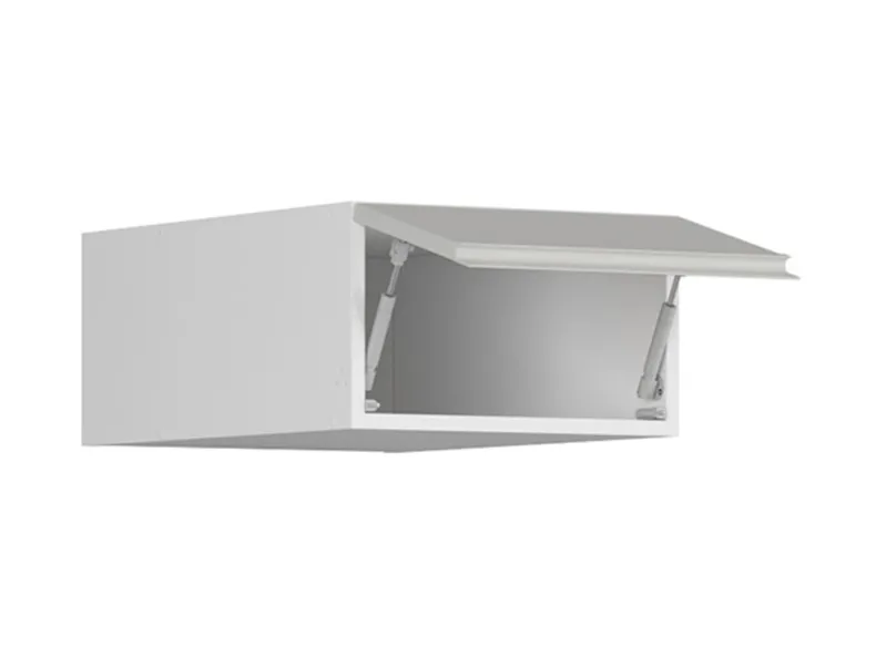 BRW Кухонный шкаф с навесным верхом Sole 40 см светло-серый глянец, альпийский белый/светло-серый глянец FH_NO_40/23_O-BAL/XRAL7047 фото №3