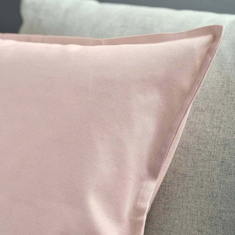 IKEA GURLI ГУРЛИ, чехол на подушку, бледно-розовый, 50x50 см 203.436.29 фото №3