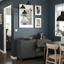 IKEA BESTÅ БЕСТО, комб для хран с дверц / ящ, 120x42x74 см 995.080.52 фото thumb №3