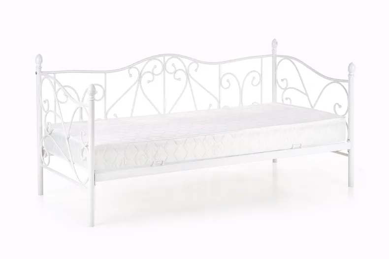 Ліжко односпальне HALMAR SUMATRA 90x200 см біле фото №4