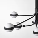 IKEA STORSLINGA СТОРСЛИНГА, светодиодный канделябр, 8 ламп, чёрный / белый, 70 см 004.876.09 фото thumb №4