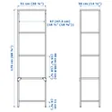 IKEA VITTSJÖ, книжный шкаф, жёлтый/стекло, 51x175 см 805.955.44 фото thumb №5