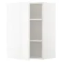 IKEA METOD МЕТОД, шафа навісна із полицями, білий / ВОКСТОРП глянцевий / білий, 60x80 см 694.638.18 фото