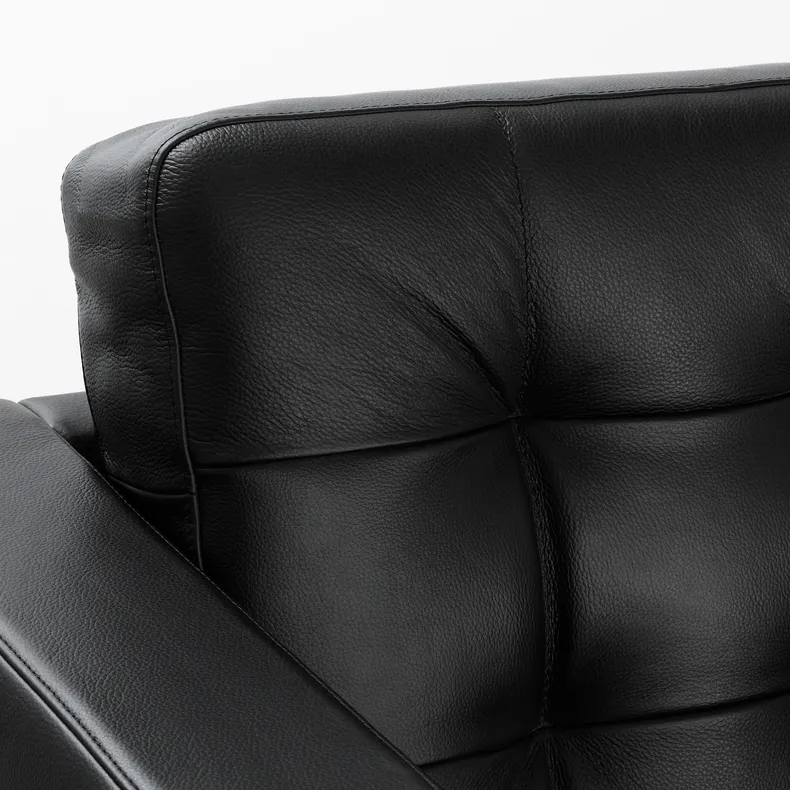 IKEA LANDSKRONA ЛАНДСКРУНА, 4-місний диван із кушетками, Grann/Bomstad чорний/металлик 795.542.76 фото №4