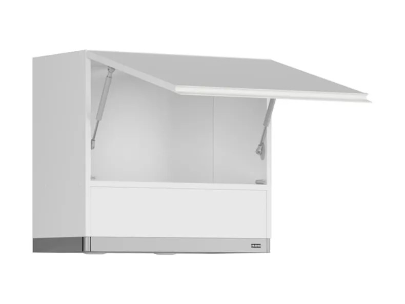 BRW Верхний шкаф для кухни Sole 60 см с вытяжкой белый глянец, альпийский белый/глянцевый белый FH_GOO_60/50_O_FL_BRW-BAL/BIP/IX фото №3