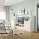 IKEA HAUGA ХАУГА, комбінація шаф для телевізора, білий, 277x46x116 см 593.884.38 фото thumb №5