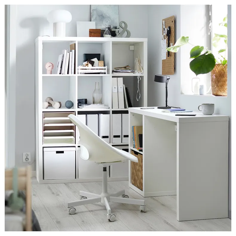 IKEA KALLAX КАЛЛАКС, письменный стол, белый 305.824.45 фото №2