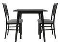 BRW Комплект: Стол обеденный и стулья (2 шт) BRW ASTI 80x76x75 см, серый/черный ASTI_STO_2KRS-TX058 фото thumb №2