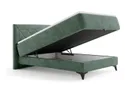 BRW Континентальне ліжко Zalea 160x200 з контейнером зелений, Неве 34 LO_KT-ZALEA-160X200-G2-NEVE_34 фото thumb №2