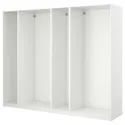 IKEA PAX ПАКС, 4 каркаса гардеробов, белый, 300x58x201 см 298.954.90 фото thumb №1