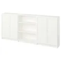 IKEA BILLY БІЛЛІ / OXBERG ОКСБЕРГ, комбінація книжк шаф з дверцят, білий, 240x106 см 194.835.88 фото thumb №1