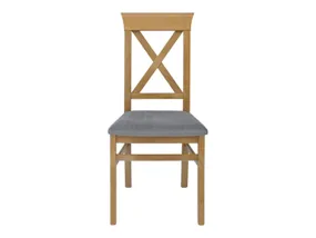 BRW Bergen, кресло, Аруба 18 серый/лиственница сибиу золотая TXK_BERGEN-TX118-1-ARUBA_18_GREY фото