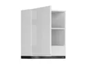 BRW Верхний кухонный шкаф Sole 60 см с вытяжкой слева белый глянец, альпийский белый/глянцевый белый FH_GOO_60/68_L_FL_BRW-BAL/BIP/CA фото thumb №3