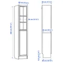 IKEA BILLY БІЛЛІ / OXBERG ОКСБЕРГ, стелаж панель / скляні дверцята, білий / скло, 40x30x202 см 392.874.21 фото thumb №7