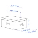 IKEA TJOG ЧУГ, коробка с крышкой, тёмно-серый, 25x36x15 см 404.776.65 фото thumb №8