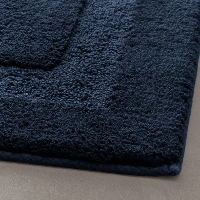 IKEA RÖDVATTEN РЁДВАТТЕН, коврик для ванной, тёмно-синий, 50x80 см 105.001.39 фото №2