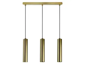 BRW Napoli 3-точечный подвесной светильник 50 см металл золото 093044 фото
