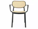 Кухонный стул пластиковый SIGNAL BALI II, эффект ротанга / черный фото thumb №2