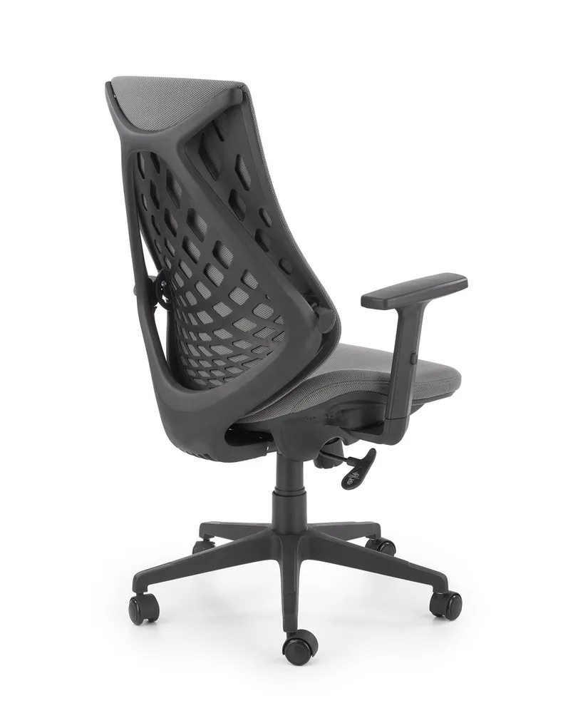 Крісло комп'ютерне офісне обертове HALMAR RUBIO сірий/чорний фото №8
