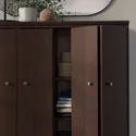 IKEA IDANÄS ІДАНЕС, шафа з дверцятами-книжкою, темно-коричневий морилка, 121x135 см 804.588.20 фото thumb №4