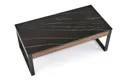 Журнальный столик HALMAR RAMONA 121x61 см, черный мрамор / орех фото thumb №7