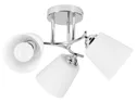 BRW Трехпозиционный металлический потолочный светильник Emily серебристо-белого цвета 092580 фото thumb №1