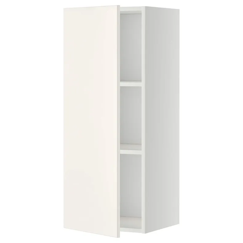 IKEA METOD МЕТОД, навесной шкаф с полками, белый / белый, 40x100 см 894.601.78 фото №1