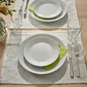 IKEA NISSÖGA НИССЁГА, салфетка под приборы, белый / светло-голубой, 45x35 см 305.550.55 фото thumb №8