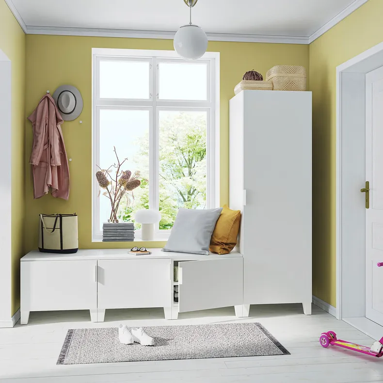 IKEA PLATSA ПЛАТСА, гардероб 4-дверный, белый / фонен белый, 240x57x191 см 694.370.80 фото №2