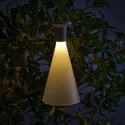 IKEA SOLVINDEN СОЛВИДЕН, настольная лампа, светодиодная, для внешнего аккумулятора / фигурный конус белый, 26 см 705.718.88 фото thumb №5