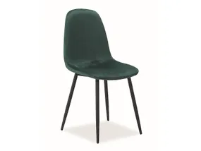 Кухонный стул SIGNAL FOX Velvet, тёмно-зелёный фото