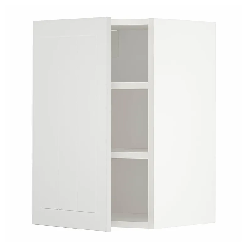 IKEA METOD МЕТОД, навесной шкаф с полками, белый / Стенсунд белый, 40x60 см 594.610.37 фото №1