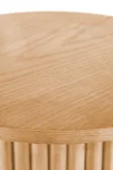 Журнальный столик деревянный круглый HALMAR WOODY, 80x80 см, натуральный фото thumb №8