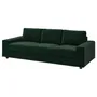 IKEA VIMLE ВИМЛЕ, 3-местный диван, с широкими подлокотниками/Djuparp темно-зеленый 694.326.81 фото