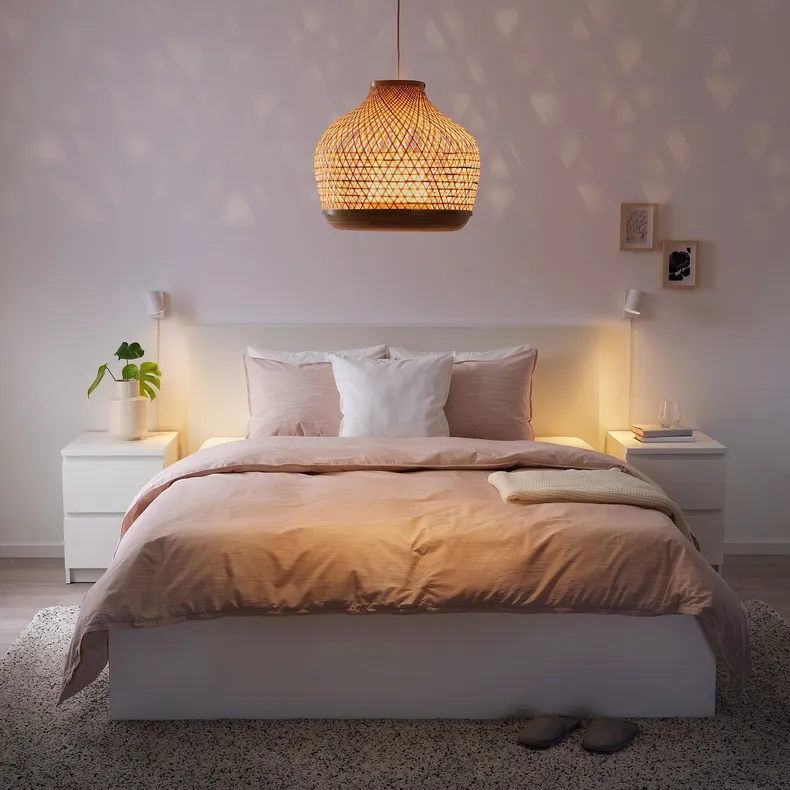IKEA MISTERHULT МИСТЕРГУЛЬТ, подвесной светильник, бамбук / ручная работа, 45 см 904.410.18 фото №2