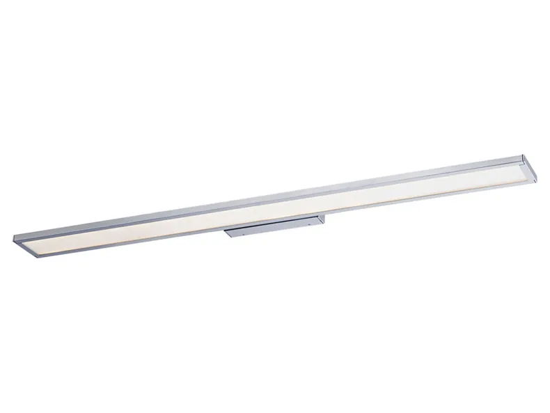BRW Настінний світлодіодний світильник для ванної кімнати сріблясто-сталевий 083942 фото №1