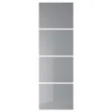 IKEA BJÖRNÖYA БЬЁРНОЙА, 4 панели д / рамы раздвижной дверцы, Эффект серого тонирования, 75x236 см 604.807.56 фото thumb №1