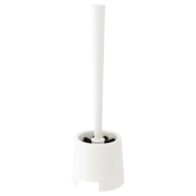 IKEA BOLMEN БОЛЬМЕН, щітка для унітаза/тримач, білий 201.595.22 фото №3