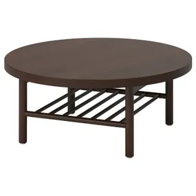 IKEA LISTERBY ЛИСТЕРБИ, журнальный стол, Шпон бука темно-коричневого цвета, 90 см 405.622.44 фото