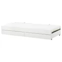 IKEA SLÄKT СЛЭКТ, выдвижная кровать с ящиком, белый, 90x200 см 992.394.51 фото thumb №1