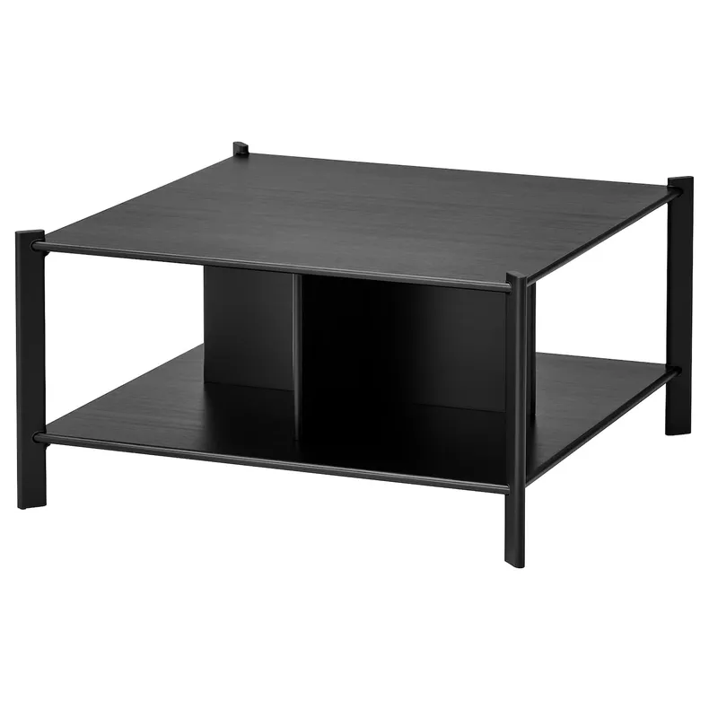 IKEA JÄTTESTA ЄТТЕСТА, журнальний столик, чорний, 80x80 см 805.219.11 фото №1